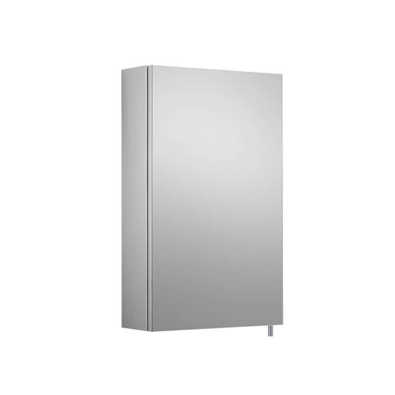 Cullen Single Door Stainless Steel Bathroom Mirror Cabinet