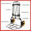 Chariot-chariot pliable avec roues Stalwart 330 lb