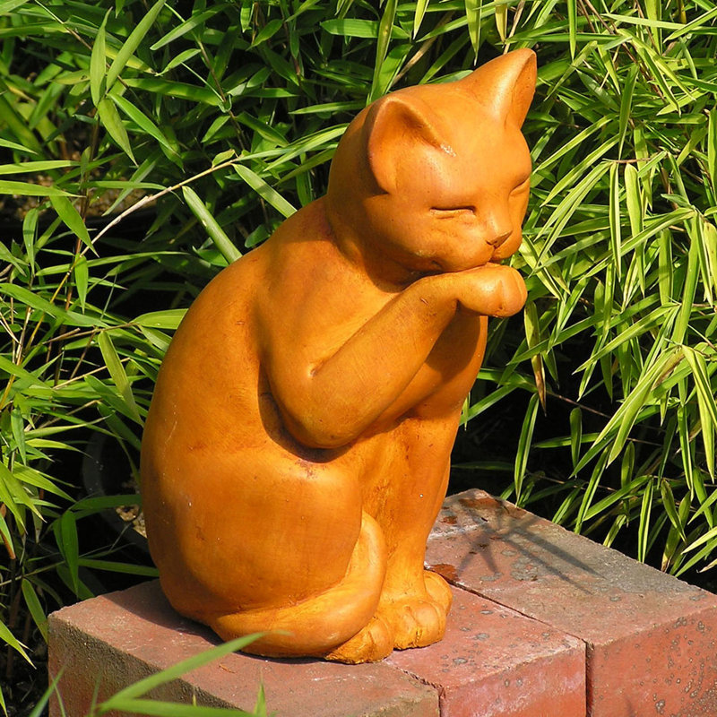 Animals Weather Resistant Concrete / Cement Garden Statue, Copper Patina