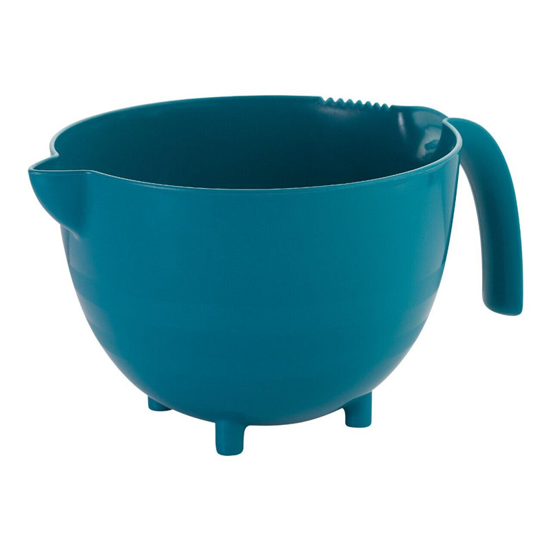 Jaylon Plastic Mixing Bowl, Teal
