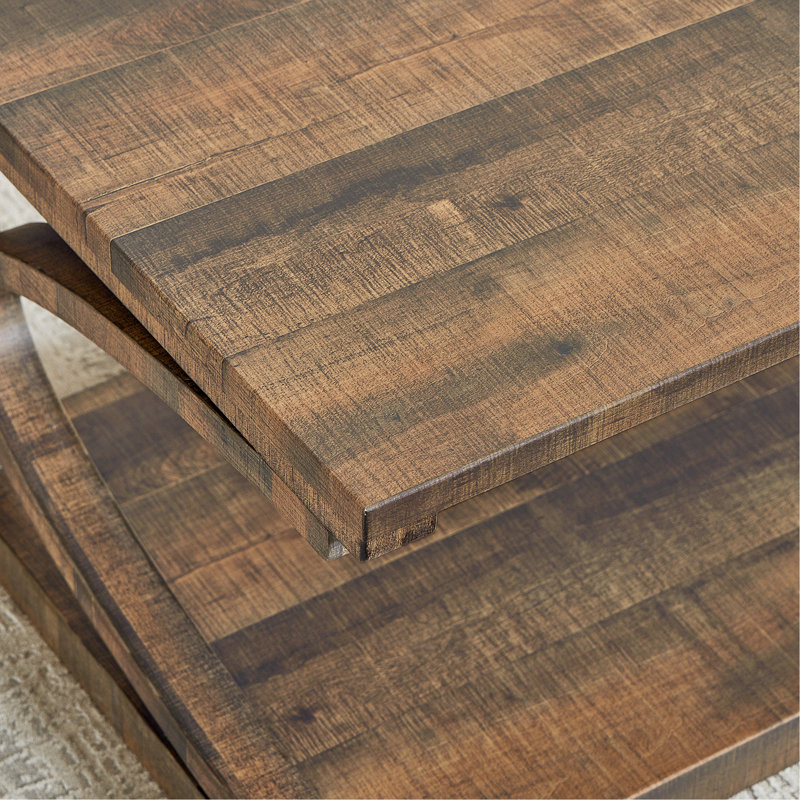 Table basse unique, Brun