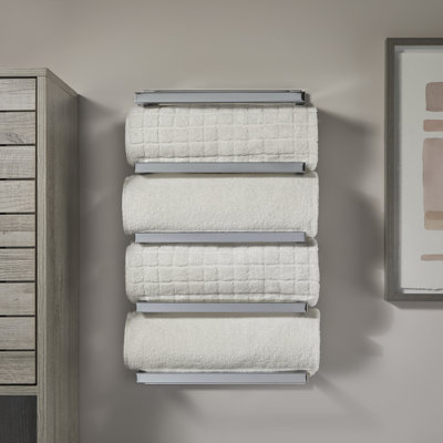 31 cm L 4 - Bar Wall Mounted Towel Rack