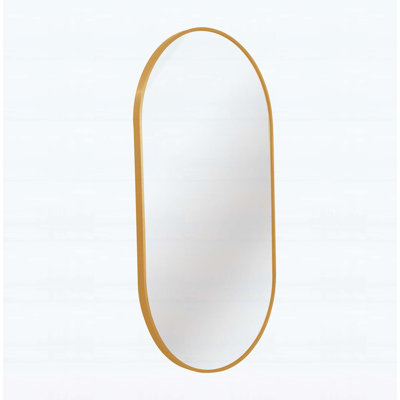 Elegant Metal Oval Mirror