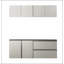 Nova Series 64 In. W X 72 In. H X 20 In. D Metallic Grey Garage Cabinet Set, Durable And Spacious Storage For Organized Workspaces