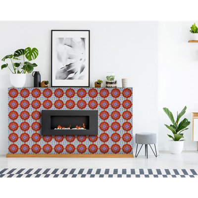 Carreau de mosaïque auto-adhésif en vinyle 7 po x 7 po