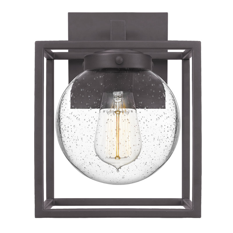 Zed Steel Wall Light, 10.5" H x 7.5" W x 8.5" D