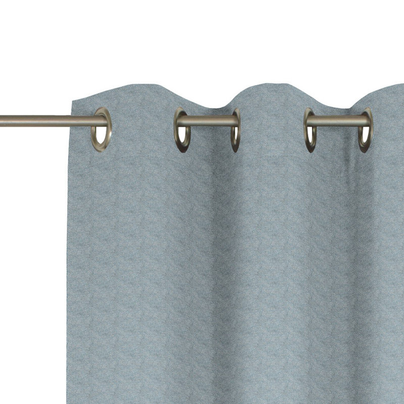 Torbole Room Darkening Curtain, 132cm x 395cm Drop, Blue