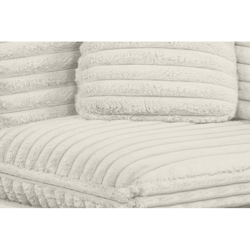 Ensemble modulaire 6 pièces en velours côtelé, Beige