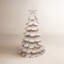 Handmade Cream Tabletop Christmas Tree in Hand Felted Wool-1809243848