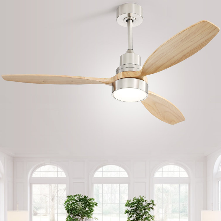 52" Nicola 3 - Blade LED Propeller Ceiling Fan with Remote Control and Light Kit Included