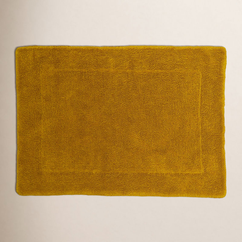 Cotton Bath Mat, Mustard