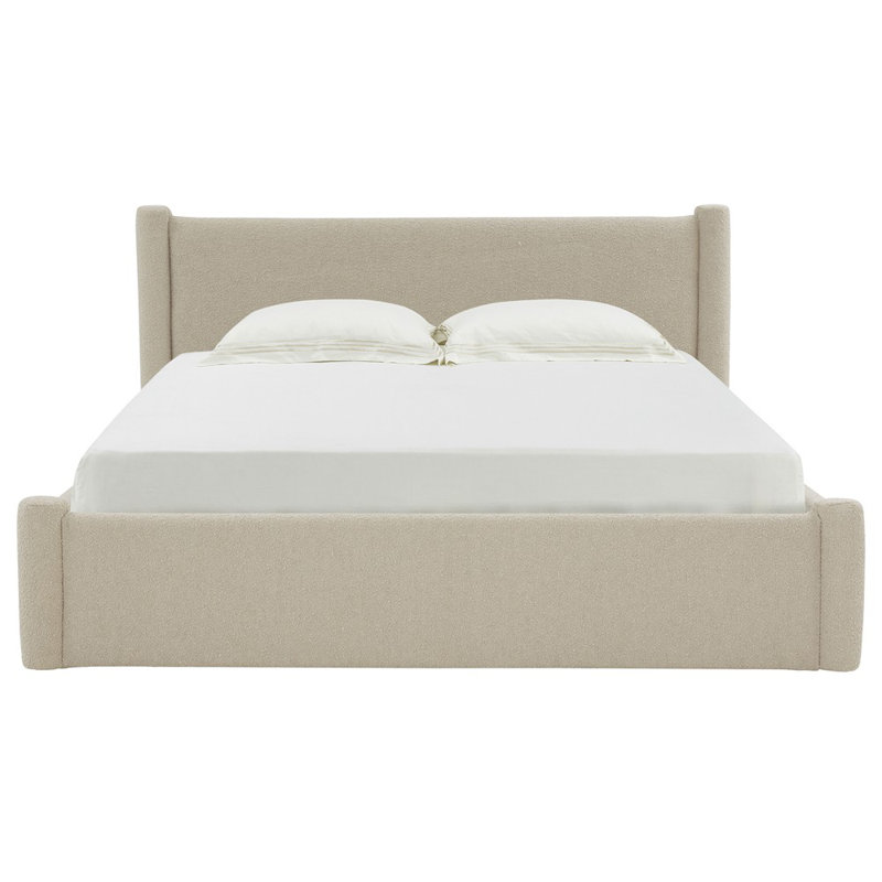 Dart Upholstered Bed, Beige, King