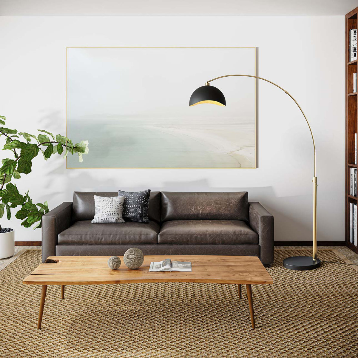Nova of California Luna Bella 92" Dimmable Arc Floor Lamp & Reviews ...