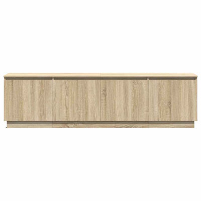 TV Cabinet With LED 180 X 38 X 49 Cm Engineered Wood