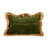 Jacquard Fabric Blend Lumbar Pillow With Brocade