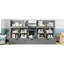 Lit mezzanine simple avec tablettes et rangements multiples, lit mezzanine bas avec rideau sous le lit et tableau noir, aucun sommier nécessaire-1514612139-1514612140