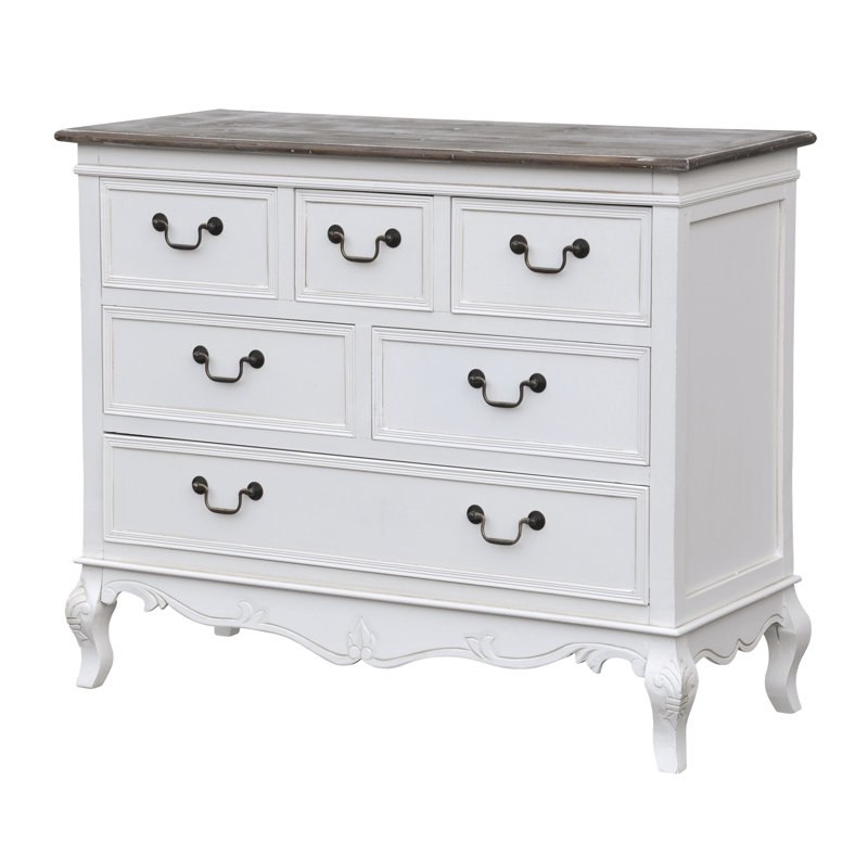 Circee Sideboard, Dark Brown/White