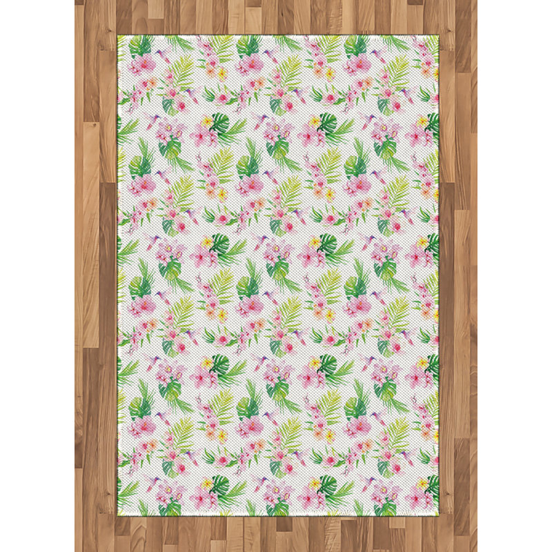Tapis décoratif Luau, Rectangle— 4 pi x 5 pi 8 po