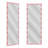 Full Body Vanity Mirror With 3 Color Modes Wall Lighted For Dressing Room Bedroom Hotel Touch Control