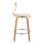 Tabouret de comptoir à hauteur fixe avec pivot