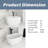 46'' Acrylic Freestanding Soaking Bathtub In Glossy White