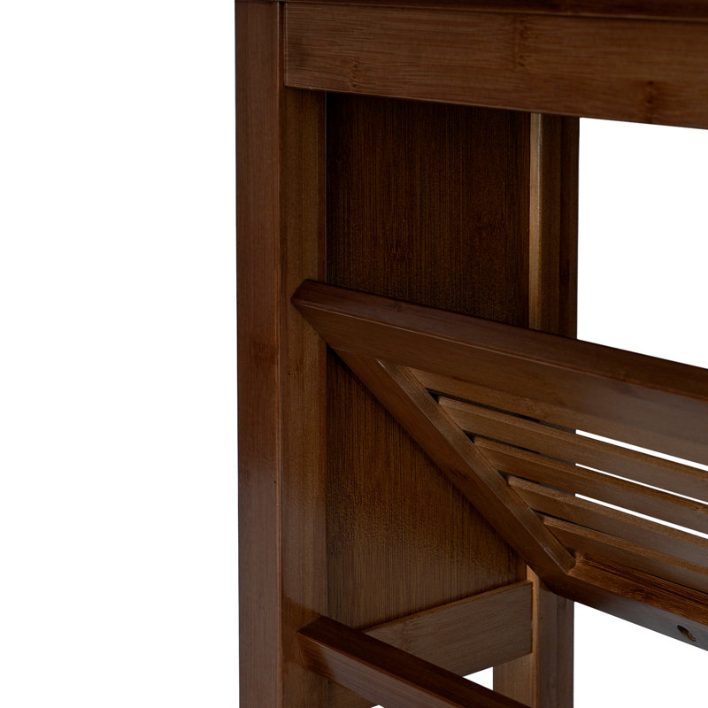 Danielsville Bamboo Storage Bench, 16.14" H x 27.56" W x 8.27" D