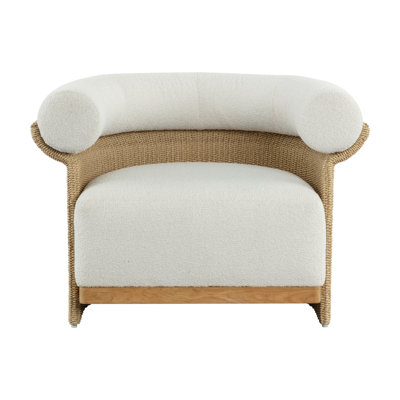 Fauteuil rembourré - Crème