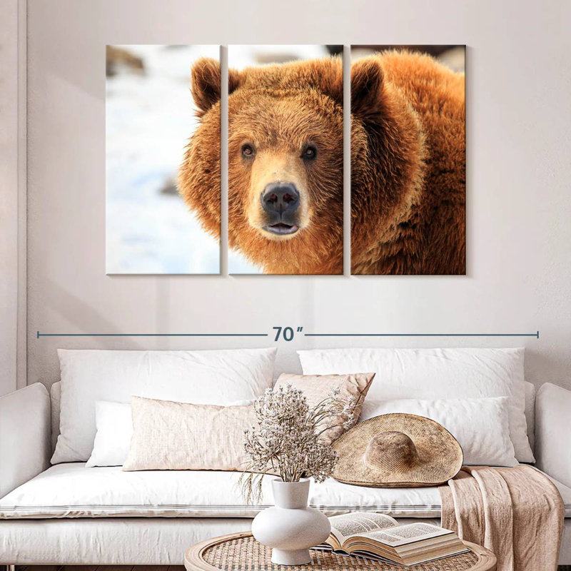 Grizzly Bear Stare, 32" H x 50" W