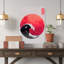 Impression sur toile, vague japonaise, reproduction du soleil rouge, affiche rétro-442383658
