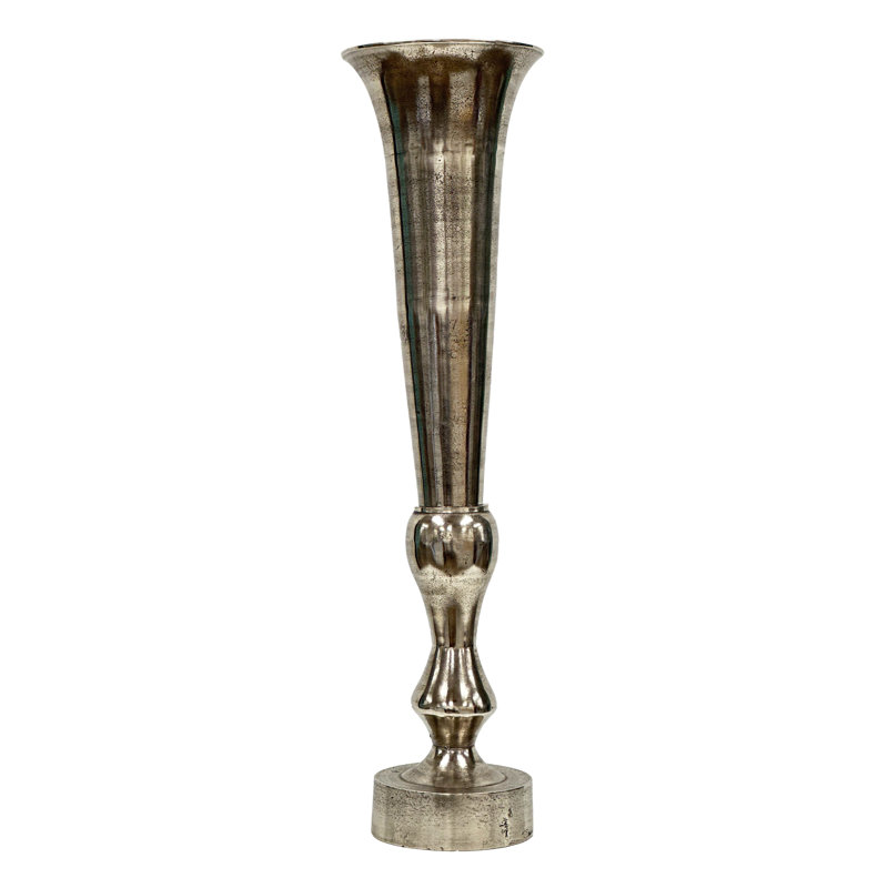 Grand vase en forme de piédestal, Argent argent