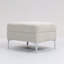 Repose-pieds modulaire en velours côtelé avec rangement Corduroy (beige)