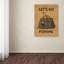 « go fishing en toile jute », reproduction d’impression sur toile tendue-23107082