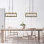Luminaire suspendu 3 lumières style campagne française pour îlot de cuisine