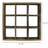 Ashden 9 Cube Rustic Wood Wall Shelf