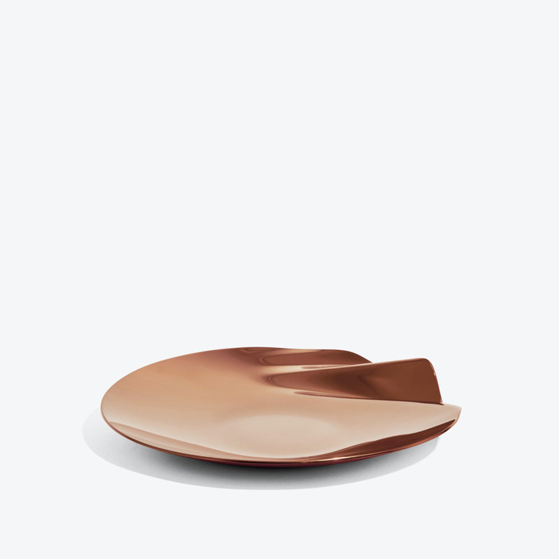 Serenity Platter, Medium, Rose Gold, Rose Gold Polished Stainless Steel