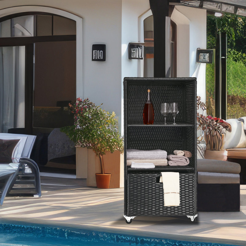 Porte-serviettes d'extérieur pour piscine