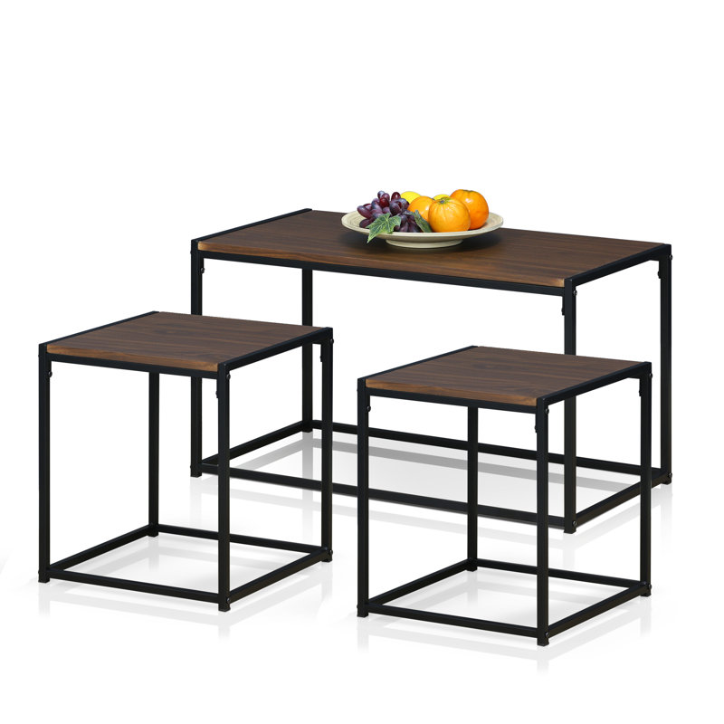 Anzavia Open Coffee Table, Dark Walnut