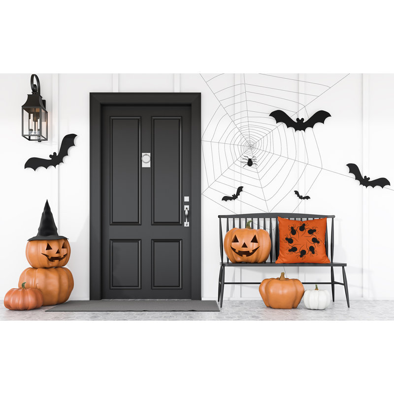 Coussin décoratif intérieur / extérieur Witches Brew, 14 po x 20 po, Orange poussiéreux