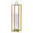 S/3 Gold Open-Face Metal Candle Holders