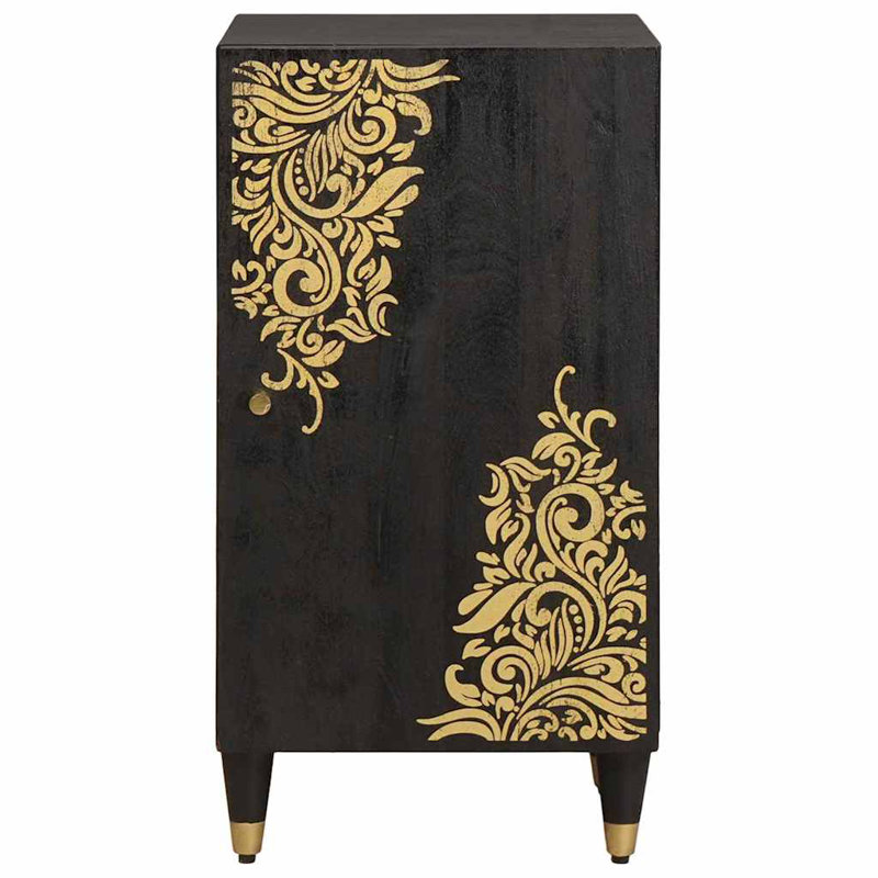 Solid Wood Rectangle Accent Cabinet