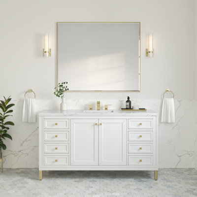 Chicago 60"W Single Vanity W/ Freepower Wireless Charger