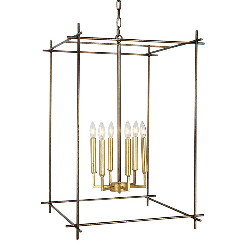 Beaute 6 - Light Lantern Rectangle Chandelier