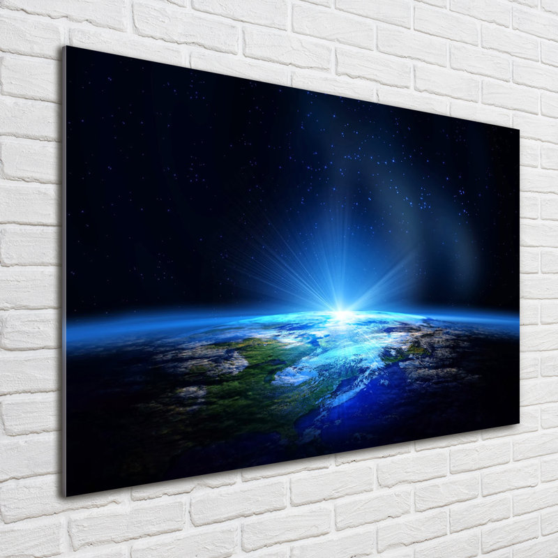 Planet Earth - No Frame Print on Glass