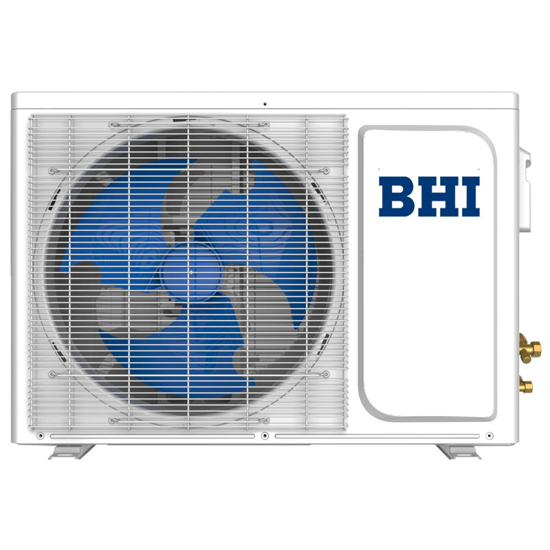BHI 18,000 BTU White Wall-Mounted Mini Split AC with Heater and Wi-Fi