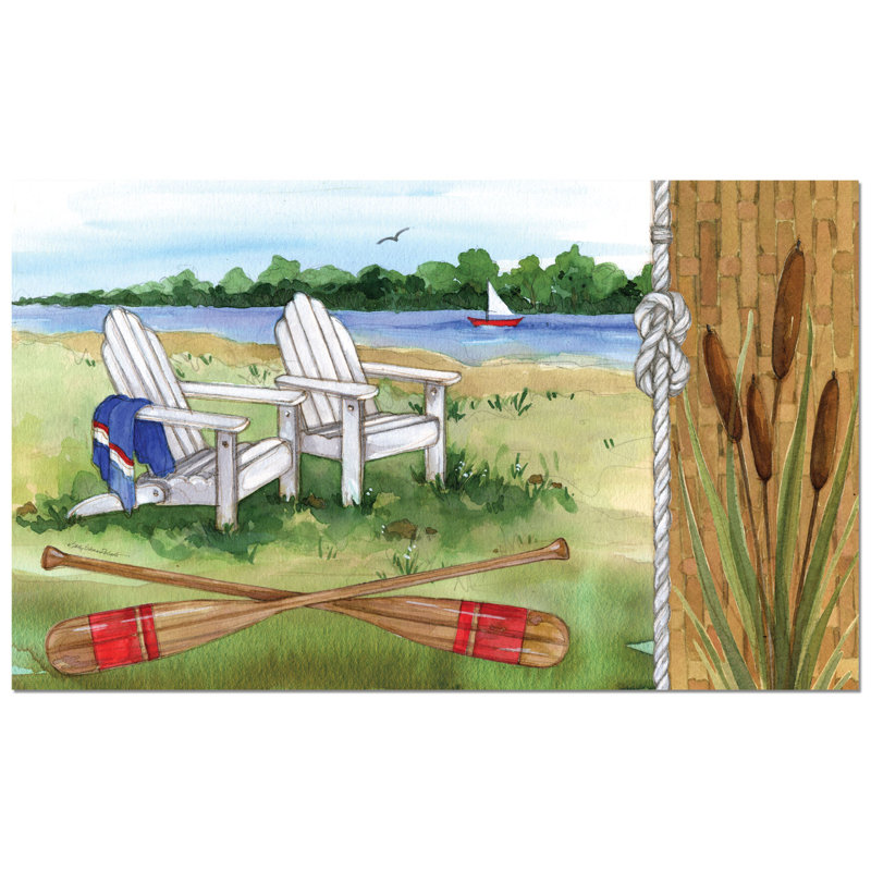 Lake Side Indoor/Outdoor Welcome Mat