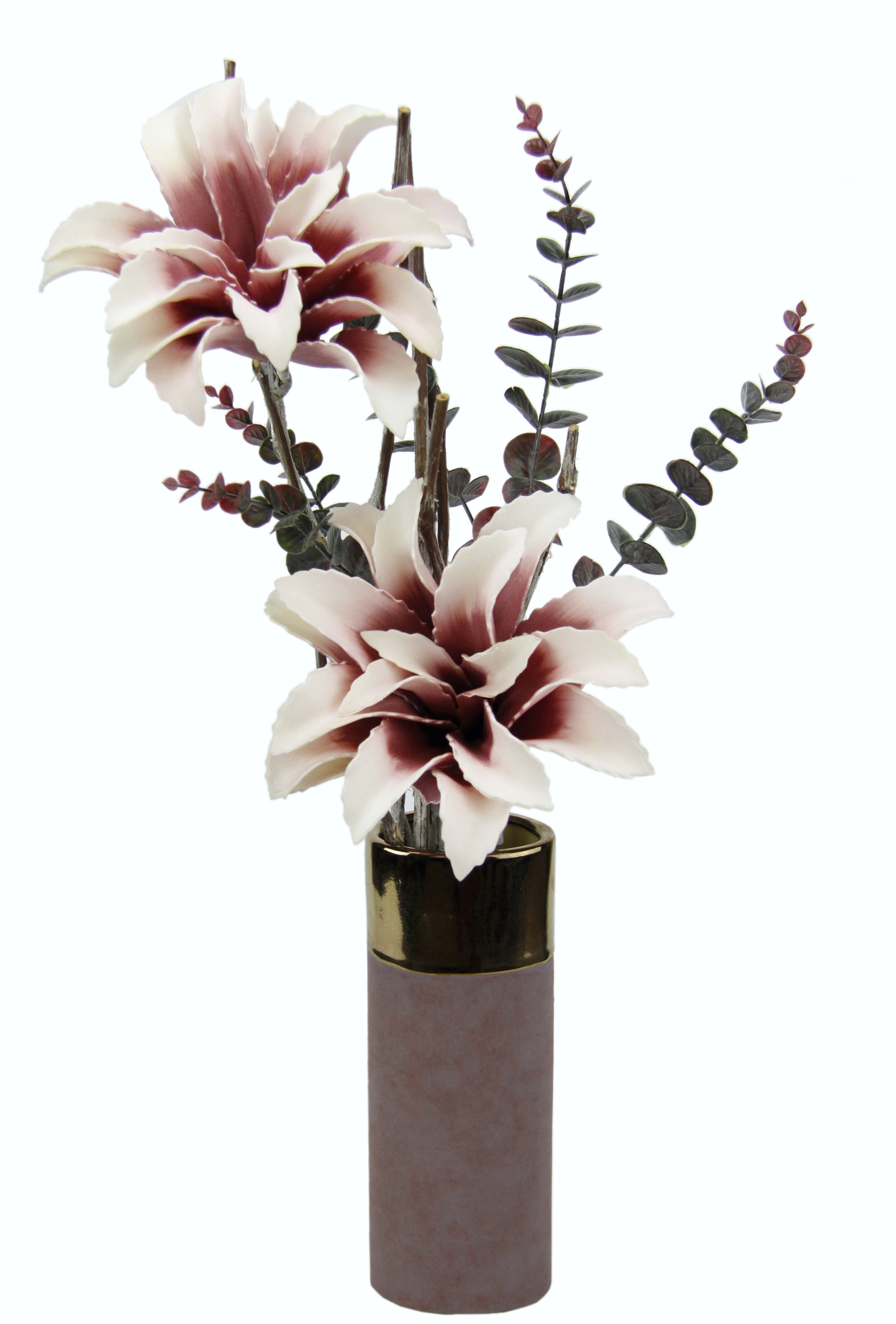 Die Saisontruhe Kunstblume Magnolie in Vase & Bewertungen