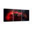 Red Race Car Wall Art Boys Red Black Racing Car Canvas Wall Art Set of 3 for Kids Girls Racing Car Decor Extreme Sports Gaming Poster Prints,12x16