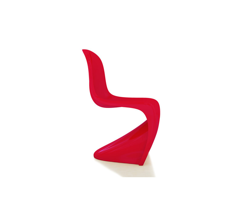 Modholic Wave Chair, Red Matte (Set Of 2), Red
