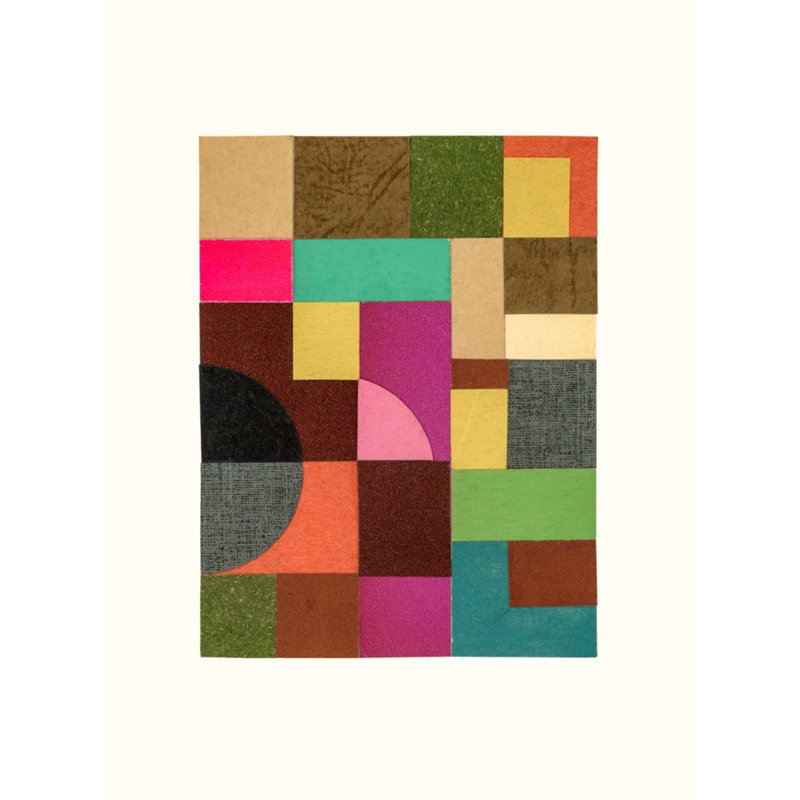 Automne 2022, ensemble sur un papier encadré par Andy Burgess, Cadre simple érable érable, H 36 po x l 26 po