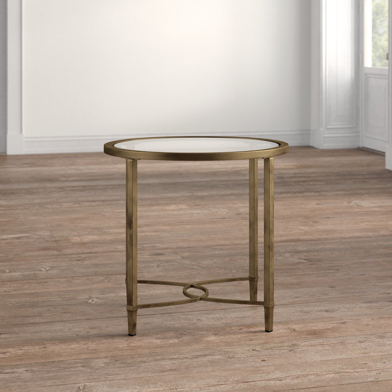 Allyance Glass Top End Table